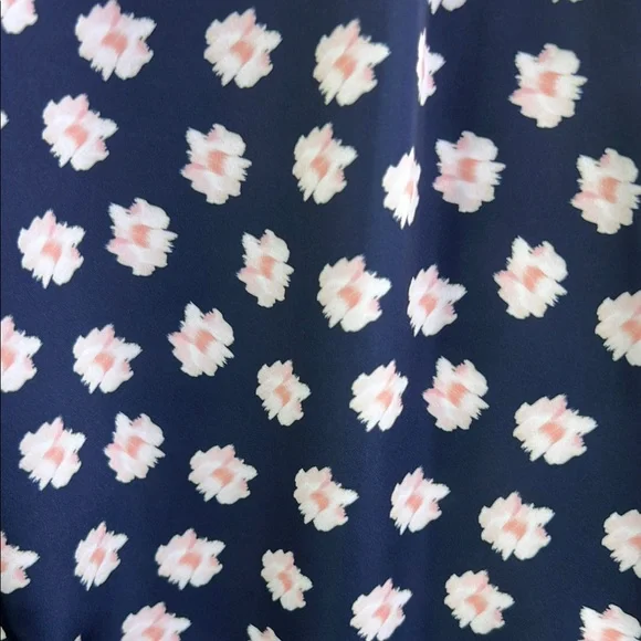 SACHIN & BABI NNWT LANA PANT Navy and Pink Pattern SZ 4 - Picture 6 of 11